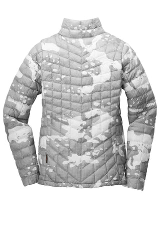 The North Face Ladies ThermoBall Trekker Jacket (TNF White Woodchip Print)