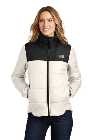 The North Face Ladies Chest Logo Everyday Insulated Jacket (Vintage White)