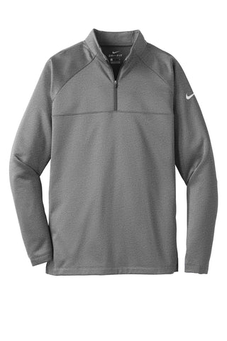 Nike Therma-FIT 1/2-Zip Fleece (Dark Grey Heather/ Dark Grey Heather)