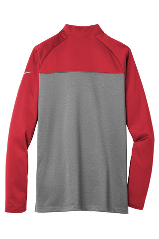 Nike Therma-FIT 1/2-Zip Fleece (Gym Red/ Dark Grey Heather)