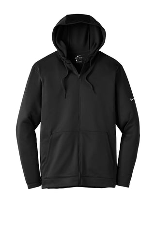 Nike Therma-FIT Full-Zip Fleece Hoodie (Black)
