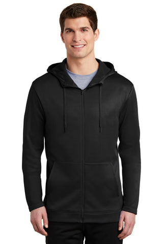 Nike Therma-FIT Full-Zip Fleece Hoodie (Black)