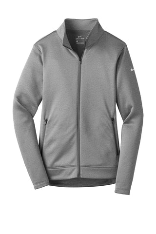 Nike Ladies Therma-FIT Full-Zip Fleece (Dark Grey Heather)