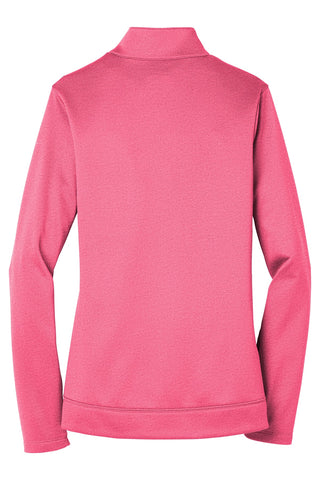Nike Ladies Therma-FIT Full-Zip Fleece (Vivid Pink Heather)