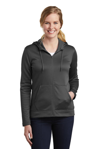 Nike Ladies Therma-FIT Full-Zip Fleece Hoodie (Anthracite)