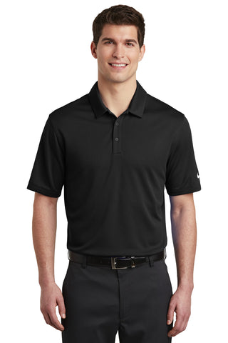 Nike Dri-FIT Hex Textured Polo (Black)