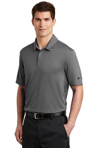 Nike Dri-FIT Hex Textured Polo (Dark Grey)