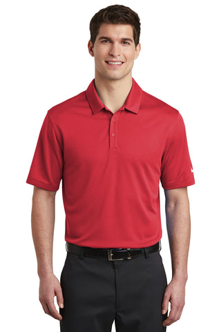 Nike Dri-FIT Hex Textured Polo (Gym Red)