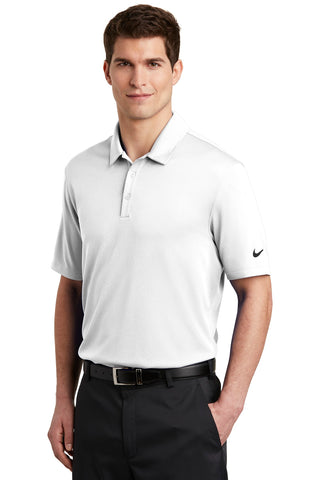 Nike Dri-FIT Hex Textured Polo (White)