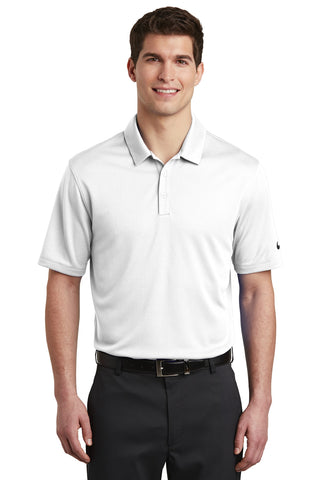 Nike Dri-FIT Hex Textured Polo (White)