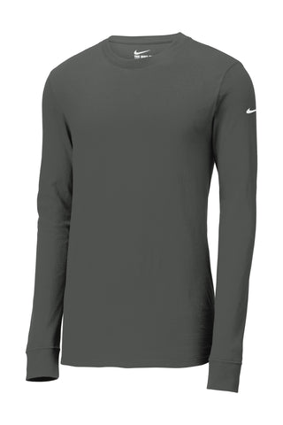Nike Dri-FIT Cotton/Poly Long Sleeve Tee (Anthracite)