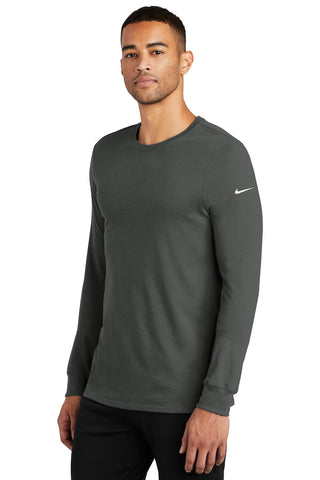 Nike Dri-FIT Cotton/Poly Long Sleeve Tee (Anthracite)