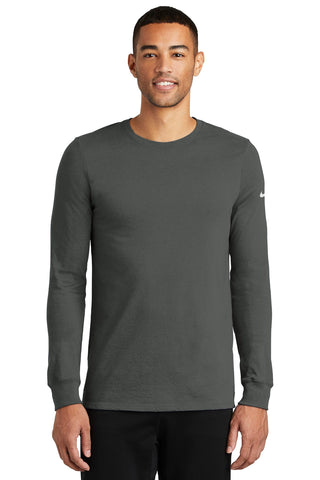 Nike Dri-FIT Cotton/Poly Long Sleeve Tee (Anthracite)