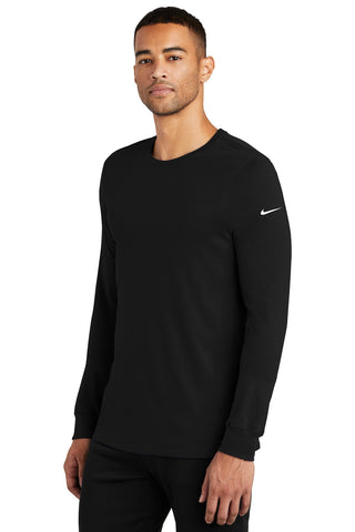 Nike Dri-FIT Cotton/Poly Long Sleeve Tee (Black)