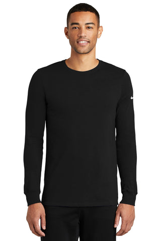 Nike Dri-FIT Cotton/Poly Long Sleeve Tee (Black)