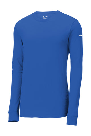 Nike Dri-FIT Cotton/Poly Long Sleeve Tee (Rush Blue)