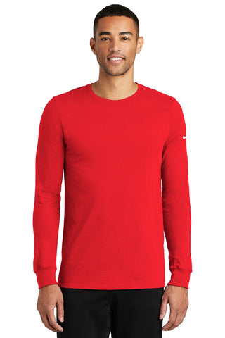 Nike Dri-FIT Cotton/Poly Long Sleeve Tee (University Red)