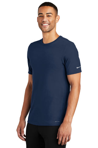 Nike Dri-FIT Cotton/Poly Tee (College Navy)