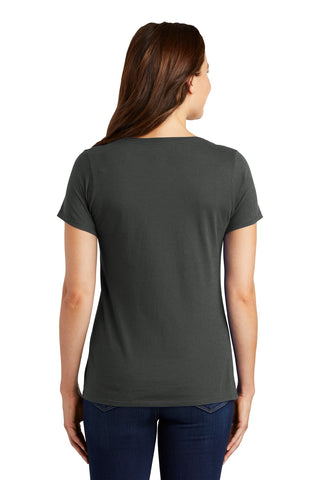 Nike Ladies Dri-FIT Cotton/Poly Scoop Neck Tee (Anthracite)