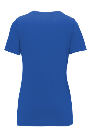 Nike Ladies Dri-FIT Cotton/Poly Scoop Neck Tee (Rush Blue)