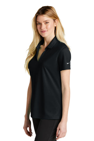 Nike Ladies Dri-FIT Micro Pique 2.0 Polo (Black)