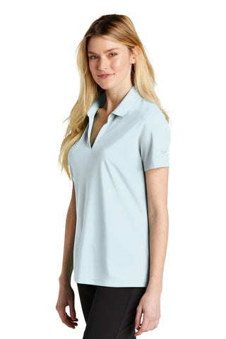 Nike Ladies Dri-FIT Micro Pique 2.0 Polo (Blue Tint)