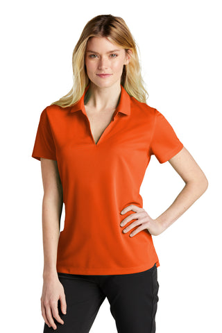 Nike Ladies Dri-FIT Micro Pique 2.0 Polo (Brilliant Orange)