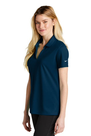 Nike Ladies Dri-FIT Micro Pique 2.0 Polo (Navy)