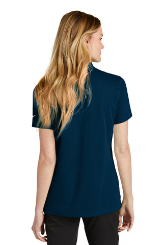 Nike Ladies Dri-FIT Micro Pique 2.0 Polo (Navy)