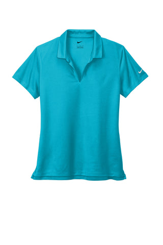 Nike Ladies Dri-FIT Micro Pique 2.0 Polo (Tidal Blue)