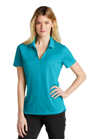 Nike Ladies Dri-FIT Micro Pique 2.0 Polo (Tidal Blue)