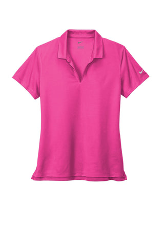 Nike Ladies Dri-FIT Micro Pique 2.0 Polo (Vivid Pink)