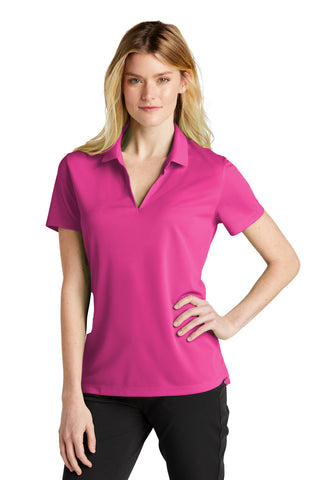 Nike Ladies Dri-FIT Micro Pique 2.0 Polo (Vivid Pink)