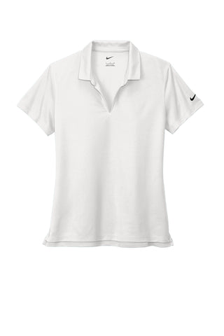 Nike Ladies Dri-FIT Micro Pique 2.0 Polo (White)