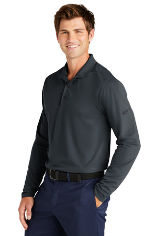 Nike Dri-FIT Micro Pique 2.0 Long Sleeve Polo (Anthracite)