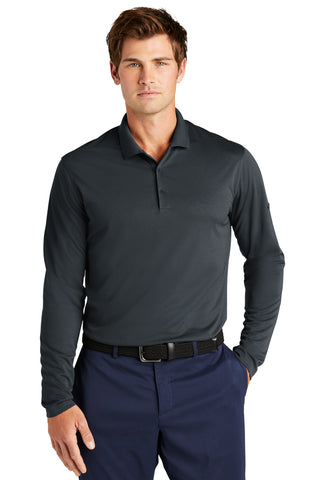 Nike Dri-FIT Micro Pique 2.0 Long Sleeve Polo (Anthracite)