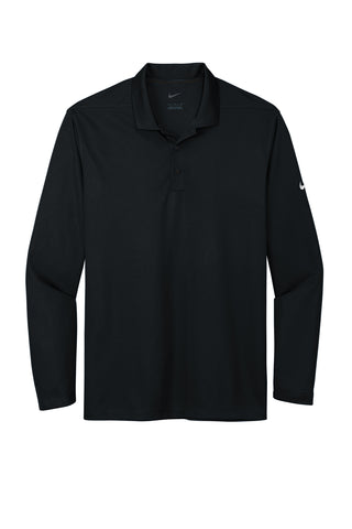 Nike Dri-FIT Micro Pique 2.0 Long Sleeve Polo (Black)