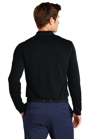 Nike Dri-FIT Micro Pique 2.0 Long Sleeve Polo (Black)