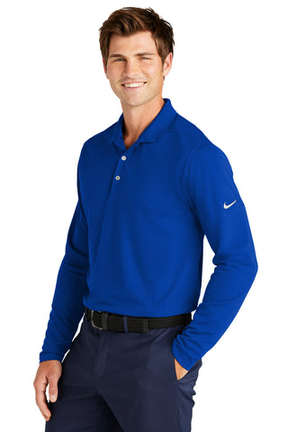 Nike Dri-FIT Micro Pique 2.0 Long Sleeve Polo (Game Royal)