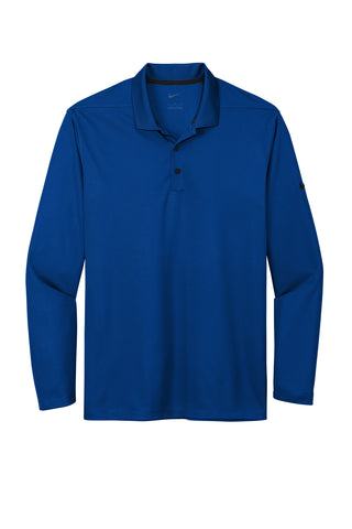 Nike Dri-FIT Micro Pique 2.0 Long Sleeve Polo (Gym Blue)