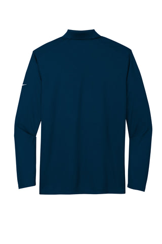 Nike Dri-FIT Micro Pique 2.0 Long Sleeve Polo (Navy)