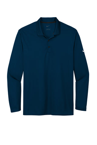 Nike Dri-FIT Micro Pique 2.0 Long Sleeve Polo (Navy)