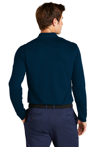 Nike Dri-FIT Micro Pique 2.0 Long Sleeve Polo (Navy)