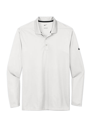 Nike Dri-FIT Micro Pique 2.0 Long Sleeve Polo (White)