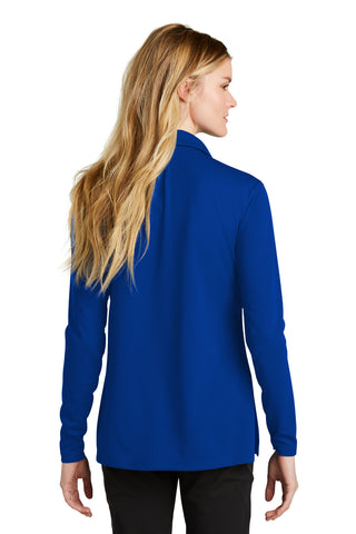 Nike Ladies Dri-FIT Micro Pique 2.0 Long Sleeve Polo (Game Royal)