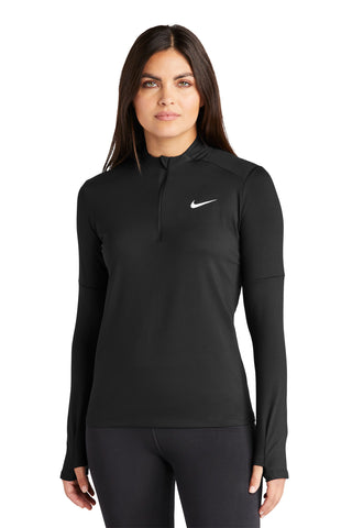 Nike Ladies Dri-FIT Element 1/2-Zip Top (Black)