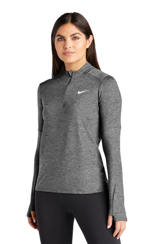 Nike Ladies Dri-FIT Element 1/2-Zip Top (Black Heather)