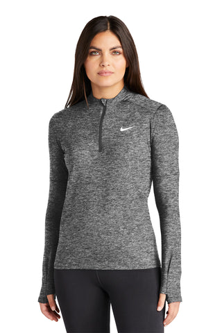 Nike Ladies Dri-FIT Element 1/2-Zip Top (Black Heather)