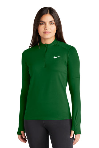 Nike Ladies Dri-FIT Element 1/2-Zip Top (Dark Green)