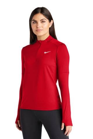 Nike Ladies Dri-FIT Element 1/2-Zip Top (Scarlet)